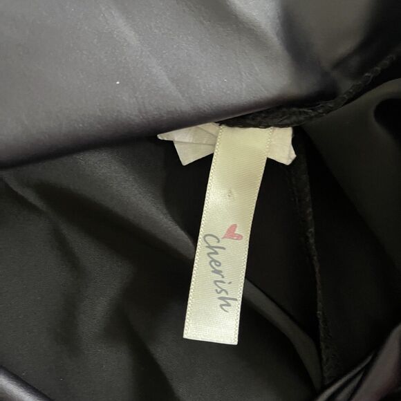 Cherish Faux Leather Black Full Length Leggings - XL - Picture 5 of 7